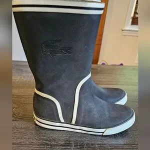Lacoste rubber boots deals